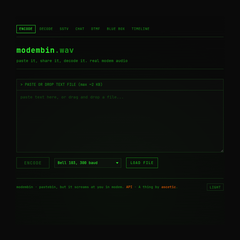 modembin screenshot